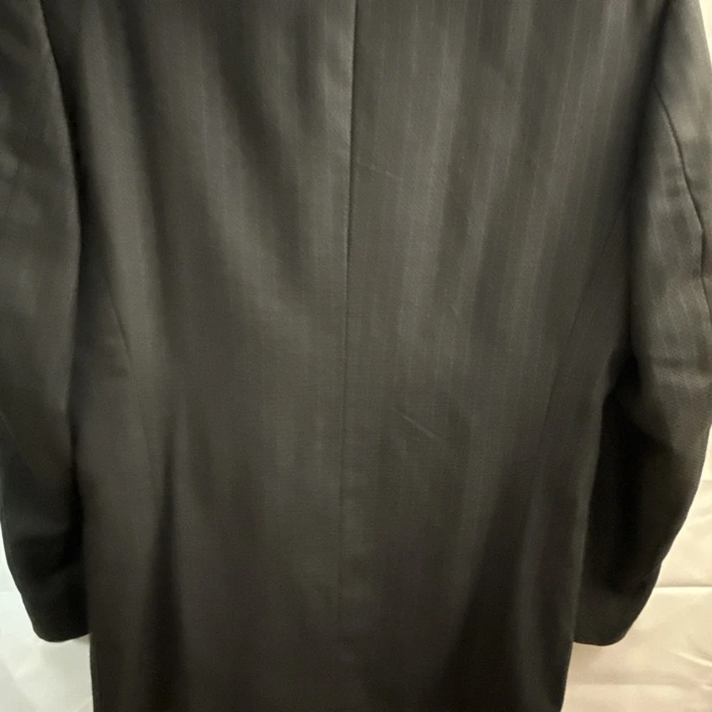 Leveti Men's Blazer Sport Coat 42R Black Wool 3-Button Designer Italy Made